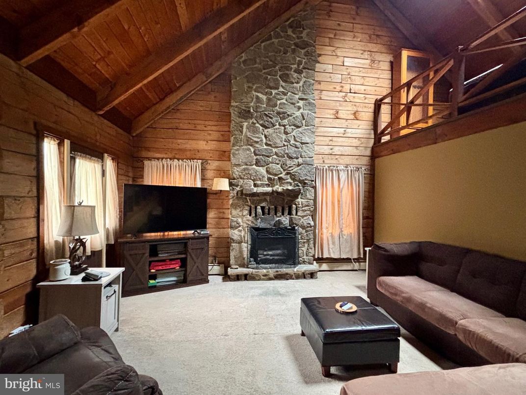 Fireplace, Interior, Living room, Stone Walls, Wooden Beams, Wooden Ceilings, Wooden Walls