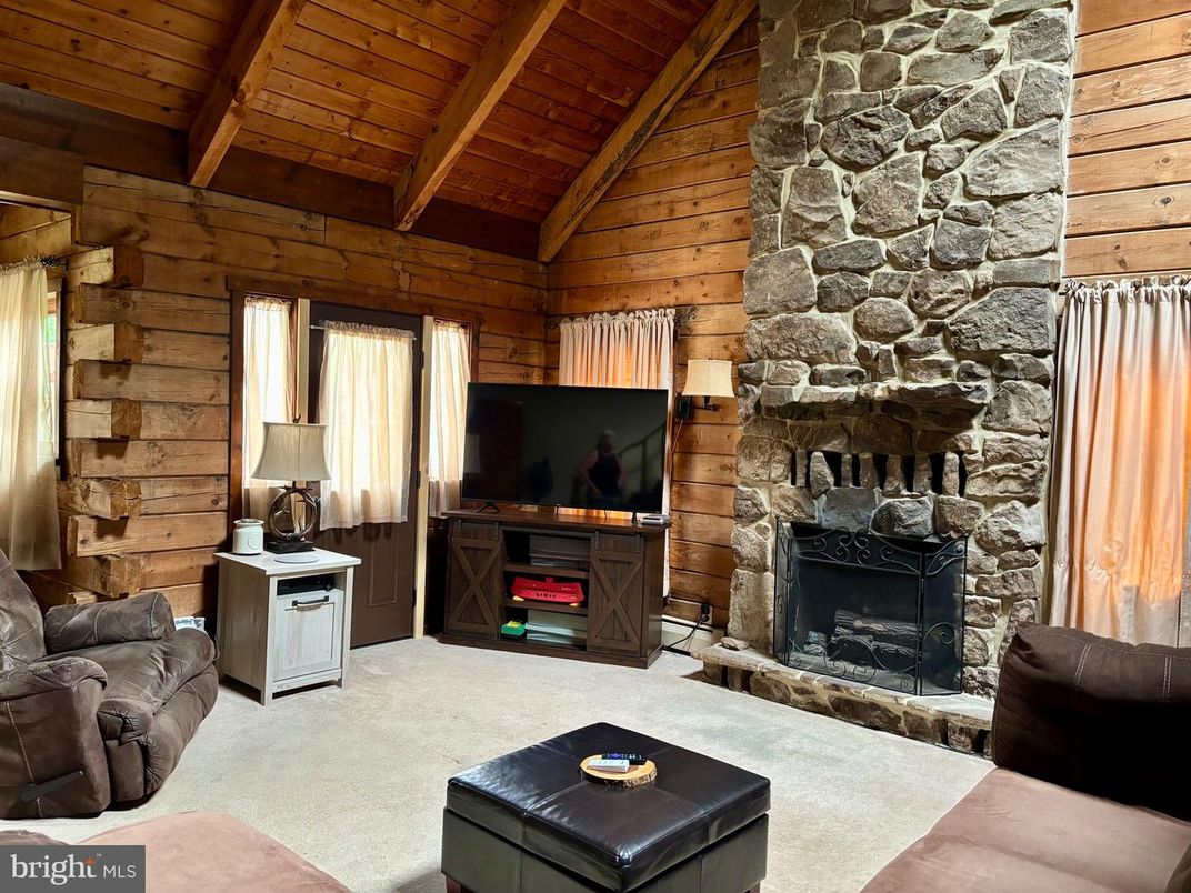 Fireplace, Interior, Living room, Stone Walls, Wooden Beams, Wooden Ceilings, Wooden Walls