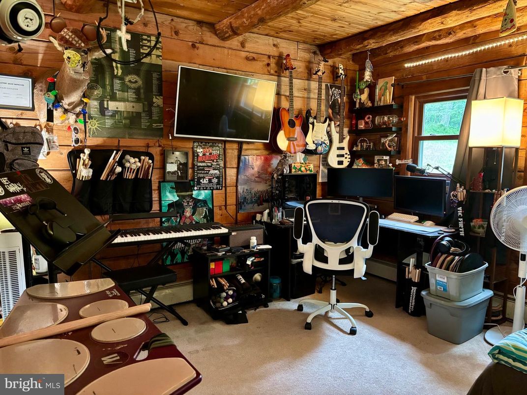 Home Office, Interior, Wooden Beams, Wooden Ceilings