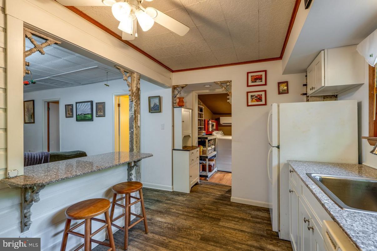 Interior, Kitchen, Wood Texture Flooring