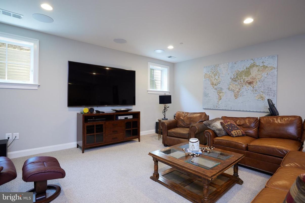 Interior, Living room, Recessed Lighting