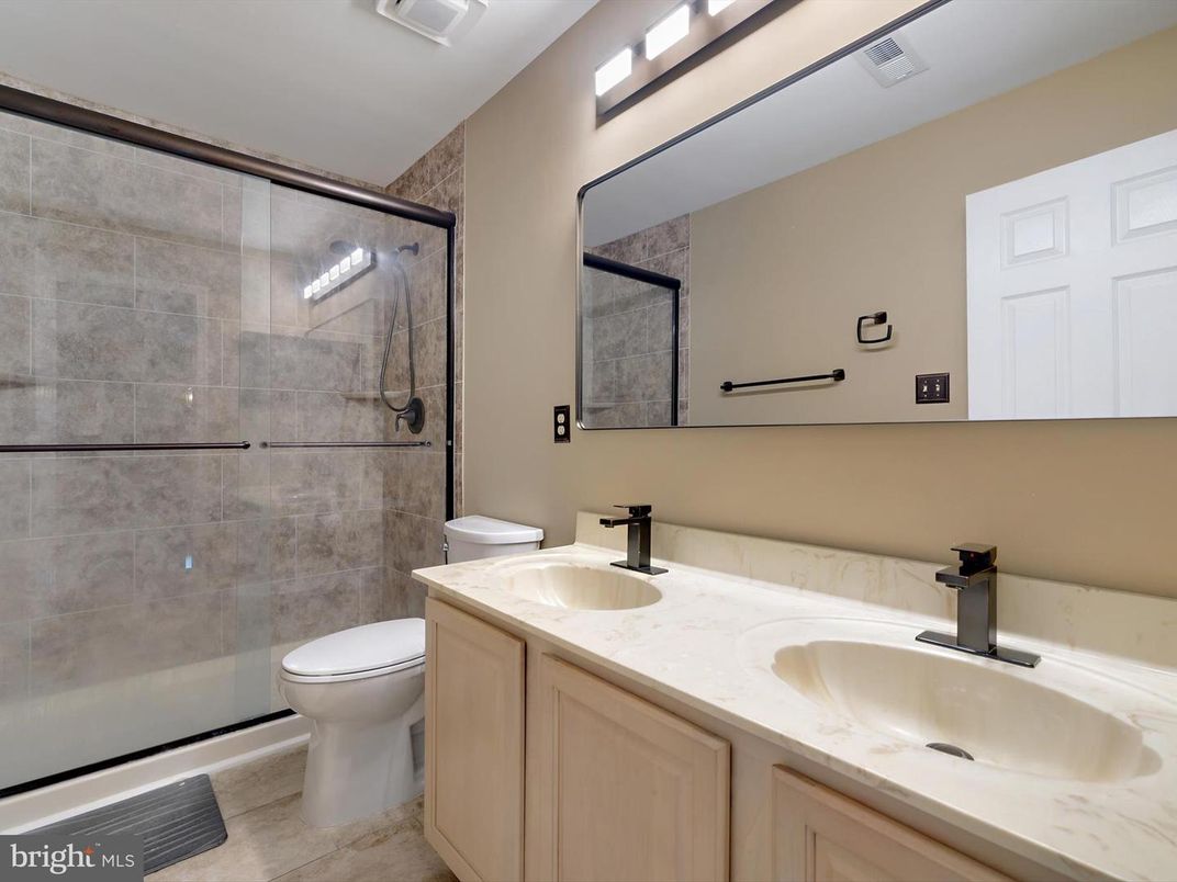Bathroom, Dual Sink Vanities, Glass Shower, Interior