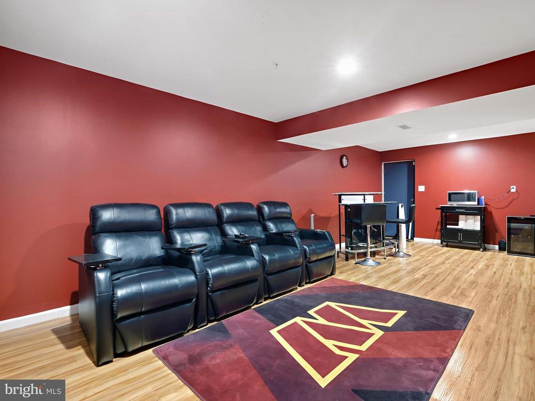 Home Theatre Room, Interior, Recessed Lighting, Theatre Room, Wood Texture Flooring