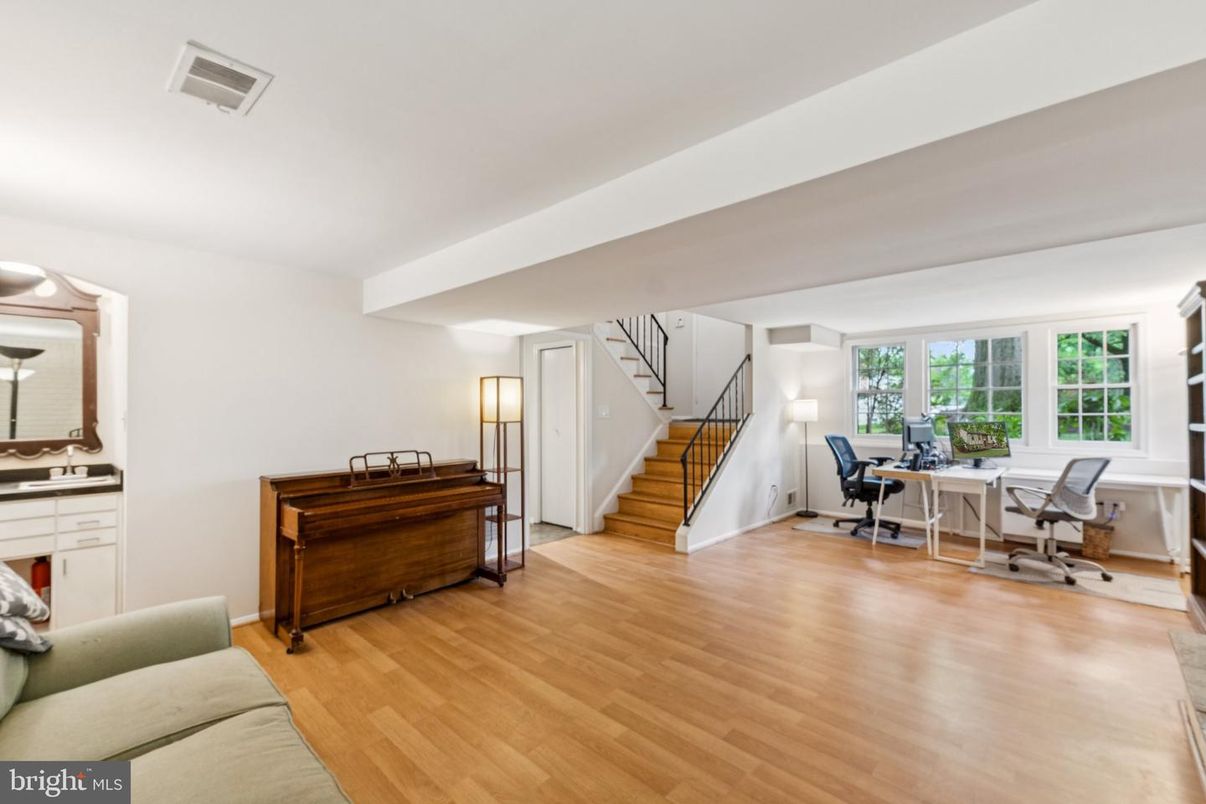 Home Office, Interior, Wood Texture Flooring