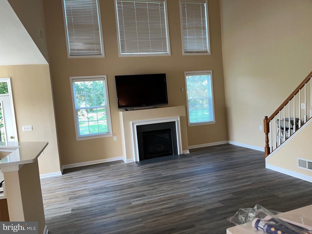 Fireplace, Interior, Wood Texture Flooring
