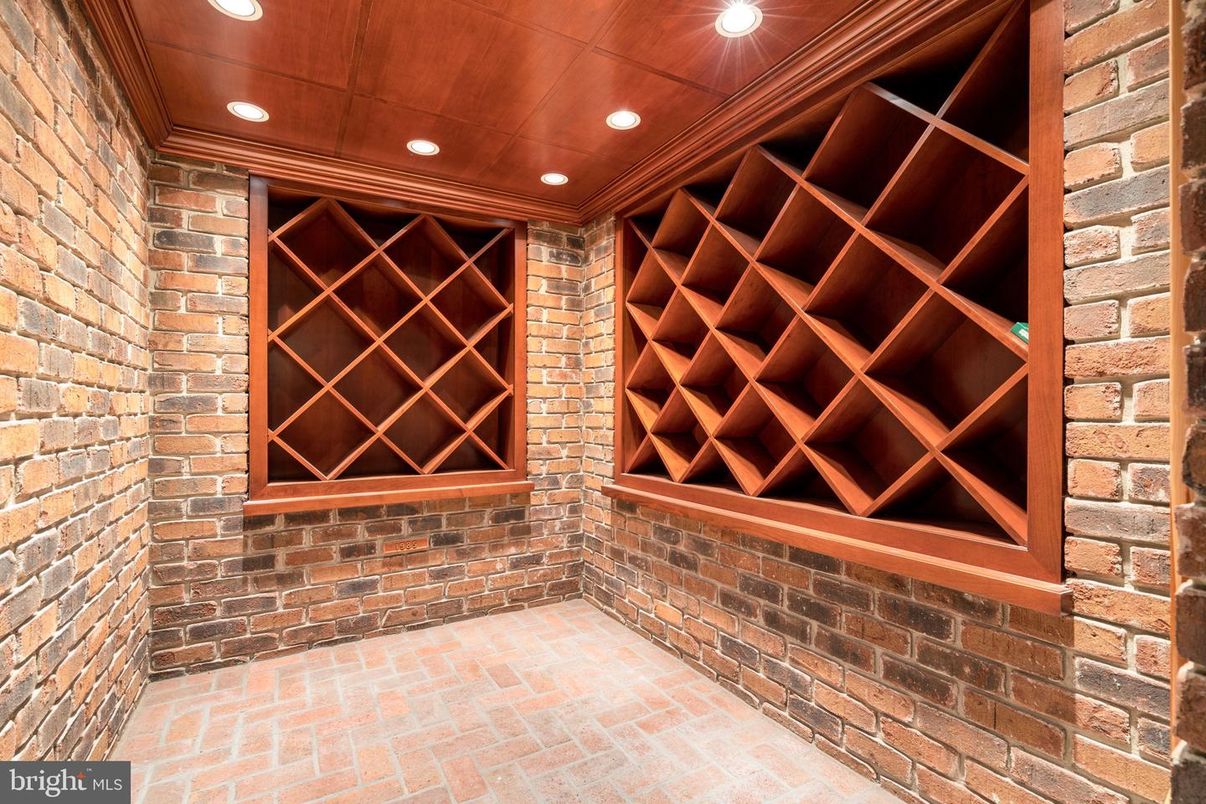 Interior, Recessed Lighting, Stone Walls, Wine Storage