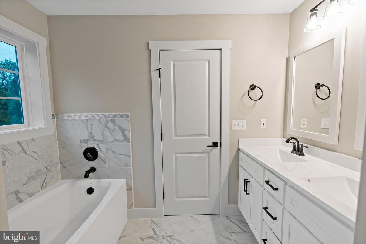 Bathroom, Dual Sink Vanities, Interior, Marble, Marble Walls