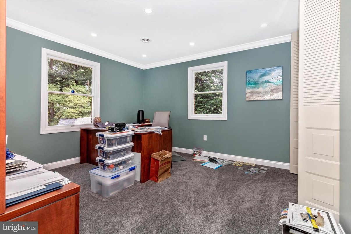 Home Office, Interior, Recessed Lighting