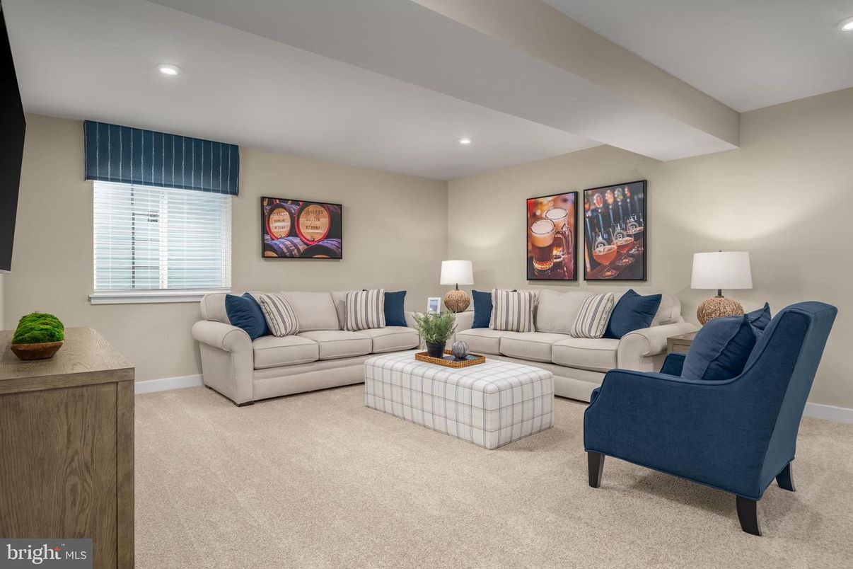 Interior, Living room, Recessed Lighting