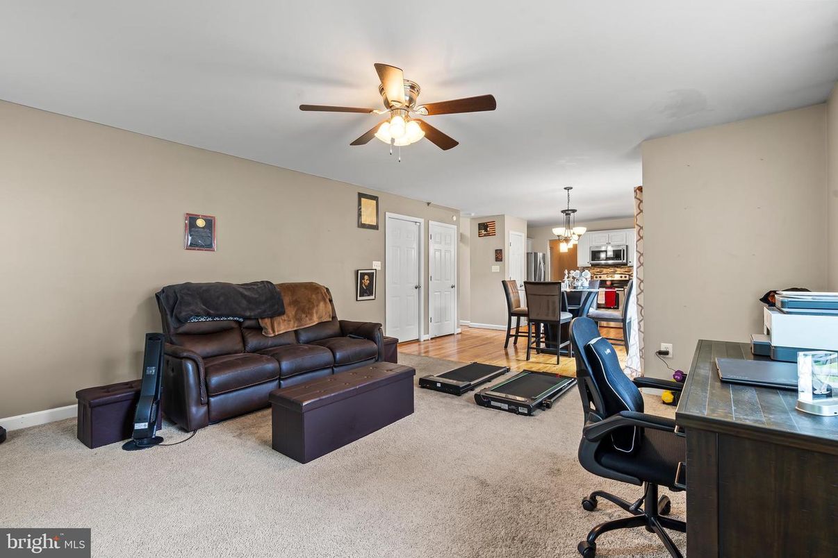 Chandelier, Home Office, Interior