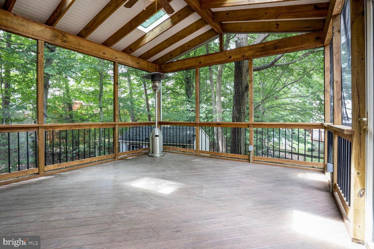 Interior, Sun Room, Wooden Beams, Wood Texture Flooring