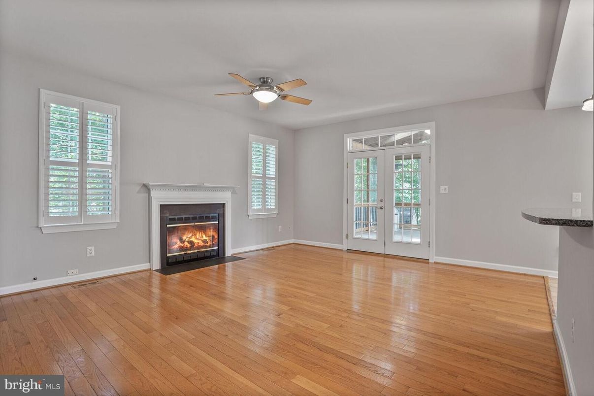 Empty room, Fireplace, Interior, Wood Texture Flooring