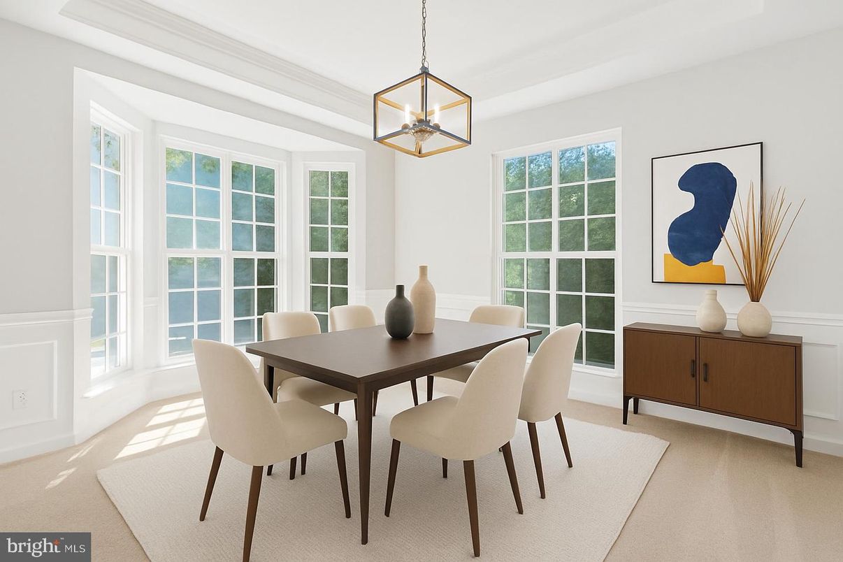 Dining room, Interior, Pendant Lights