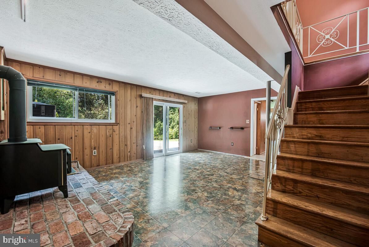 Fireplace, Interior, Wooden Walls