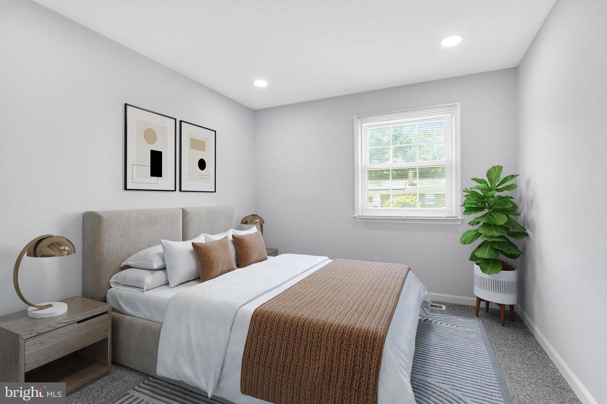 Bedroom, Interior, Recessed Lighting