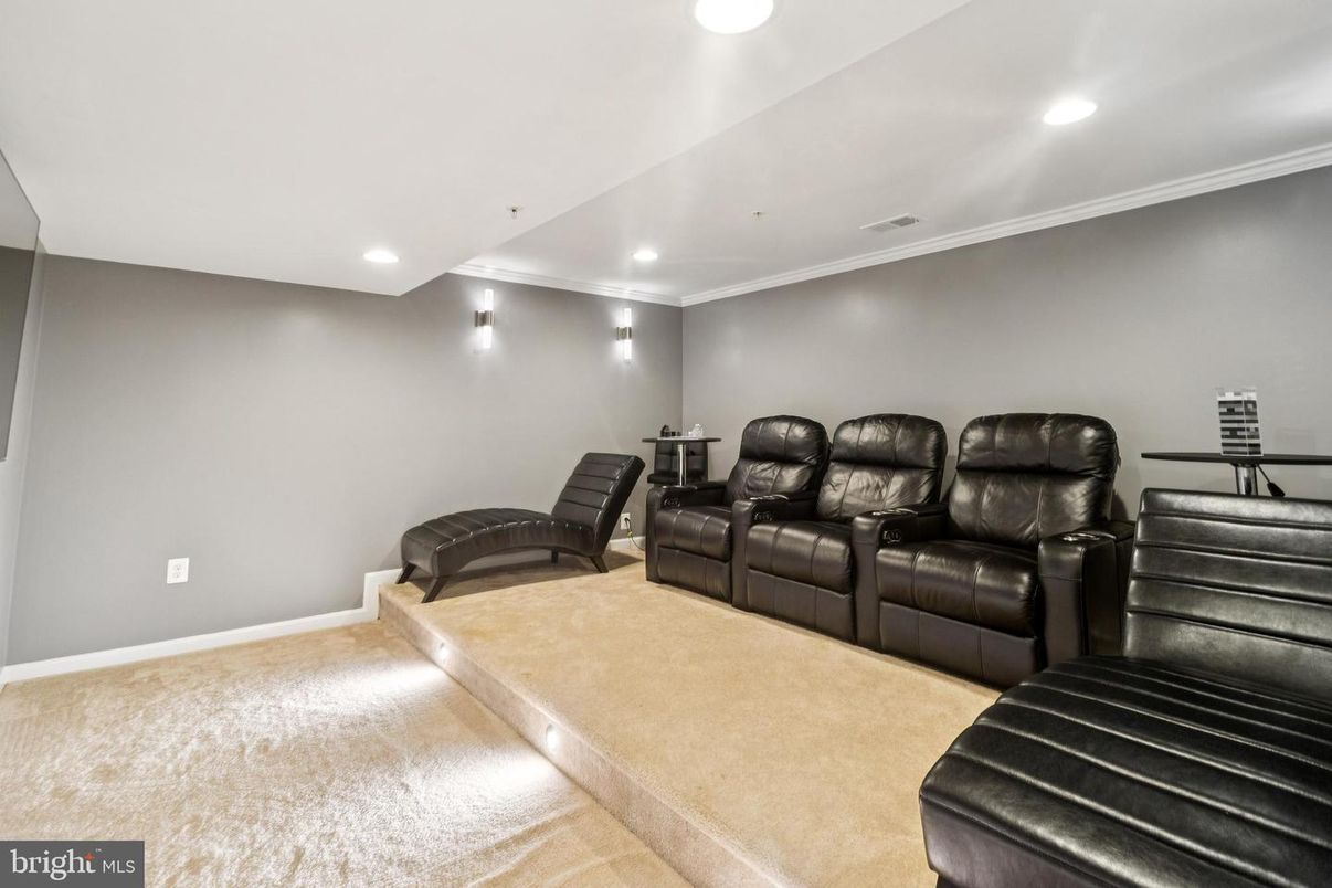 Home Theatre Room, Interior, Recessed Lighting, Theatre Room