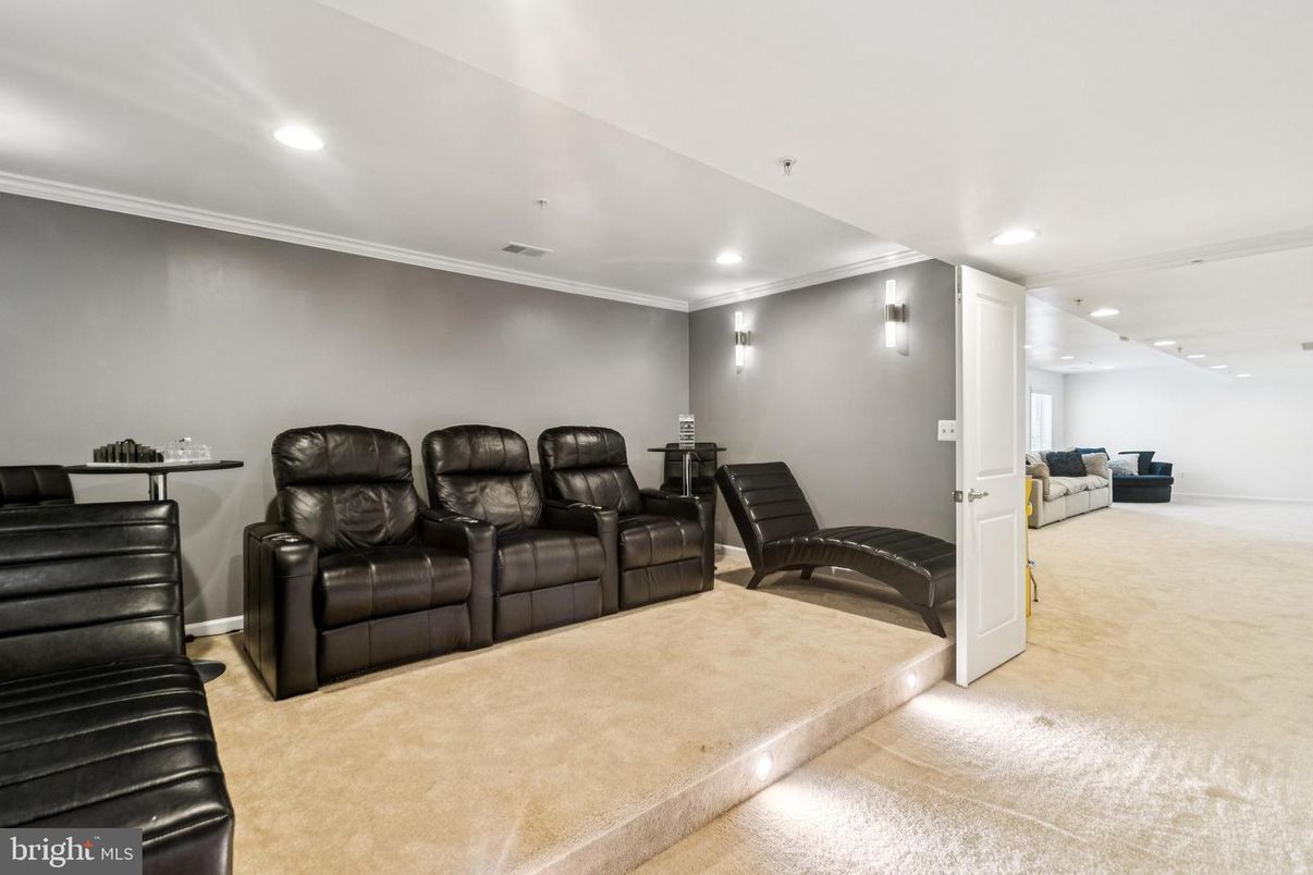 Home Theatre Room, Interior, Recessed Lighting, Theatre Room