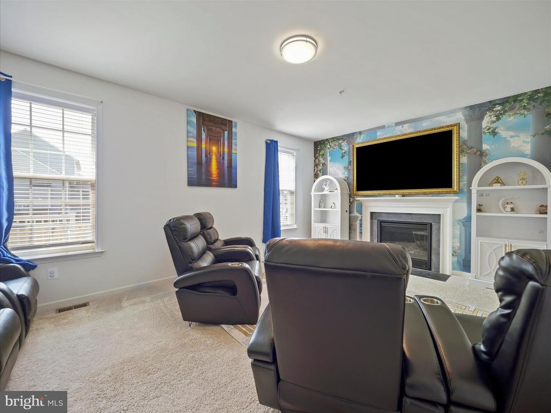 Home Theatre Room, Fireplace, Interior, Living room