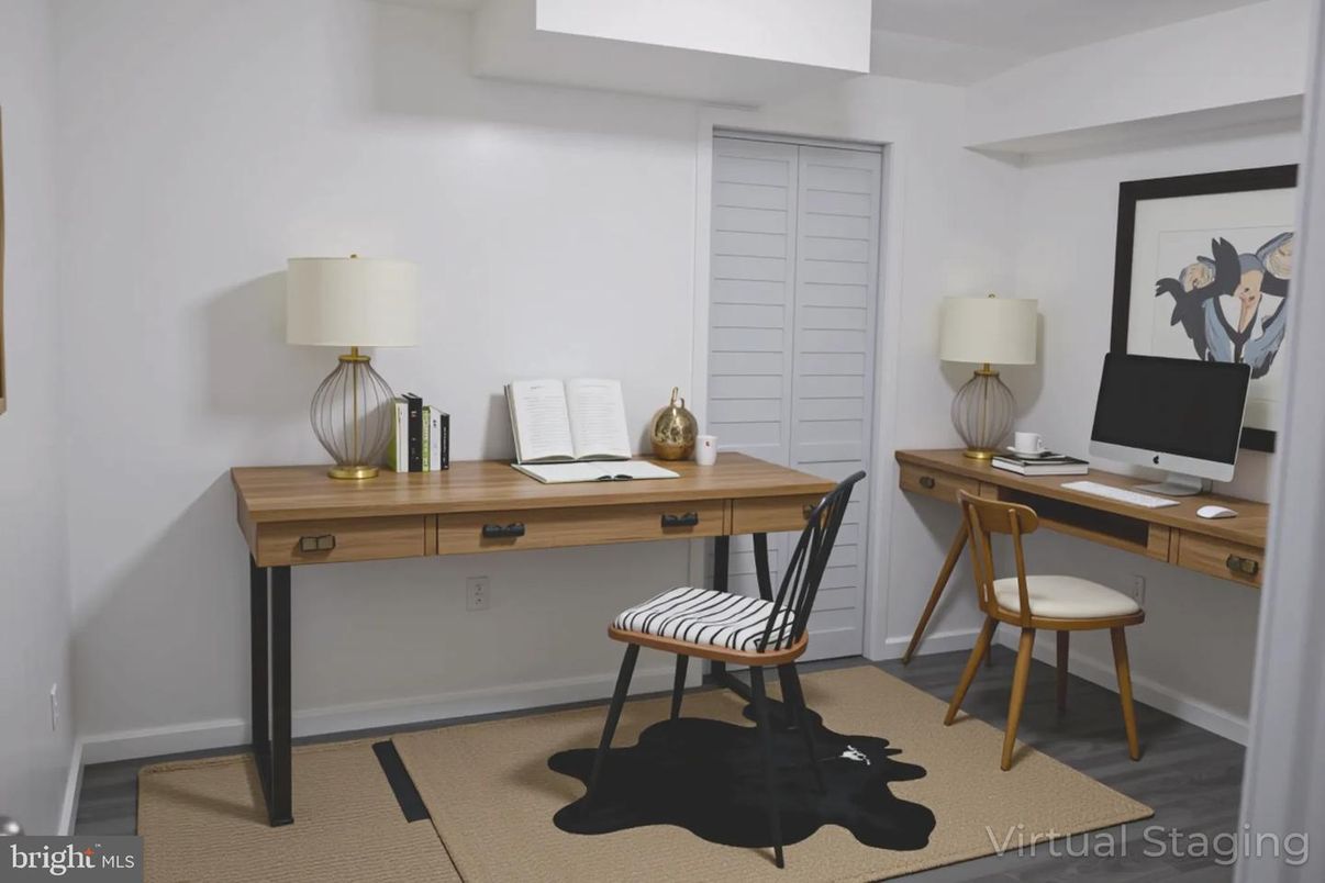 Home Office, Interior, Wood Texture Flooring