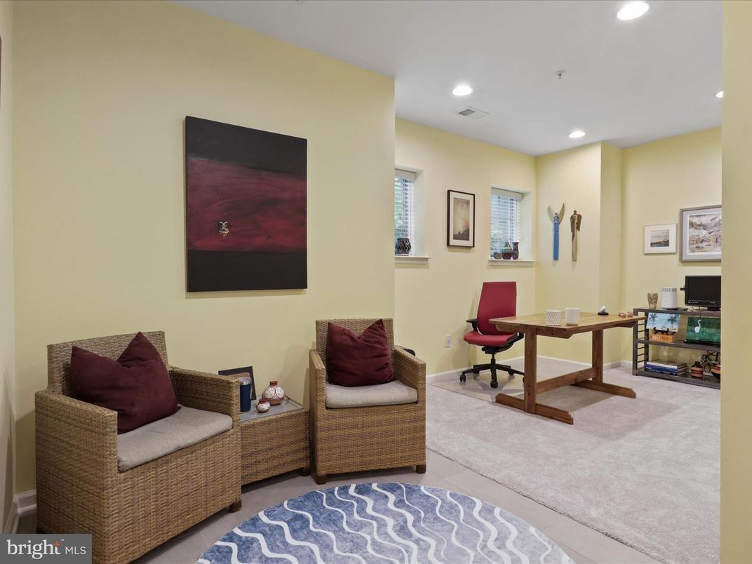 Home Office, Interior, Recessed Lighting