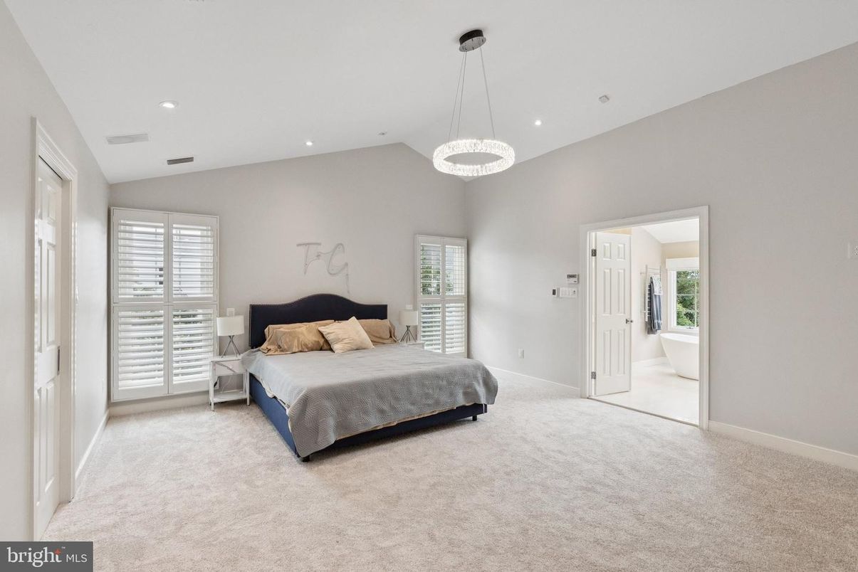 Bedroom, Interior, Pendant Lights, Recessed Lighting