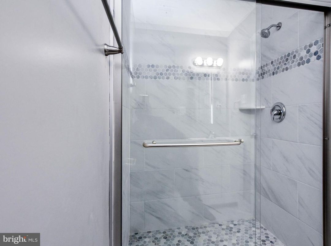 Bathroom, Glass Shower, Interior, Marble Walls