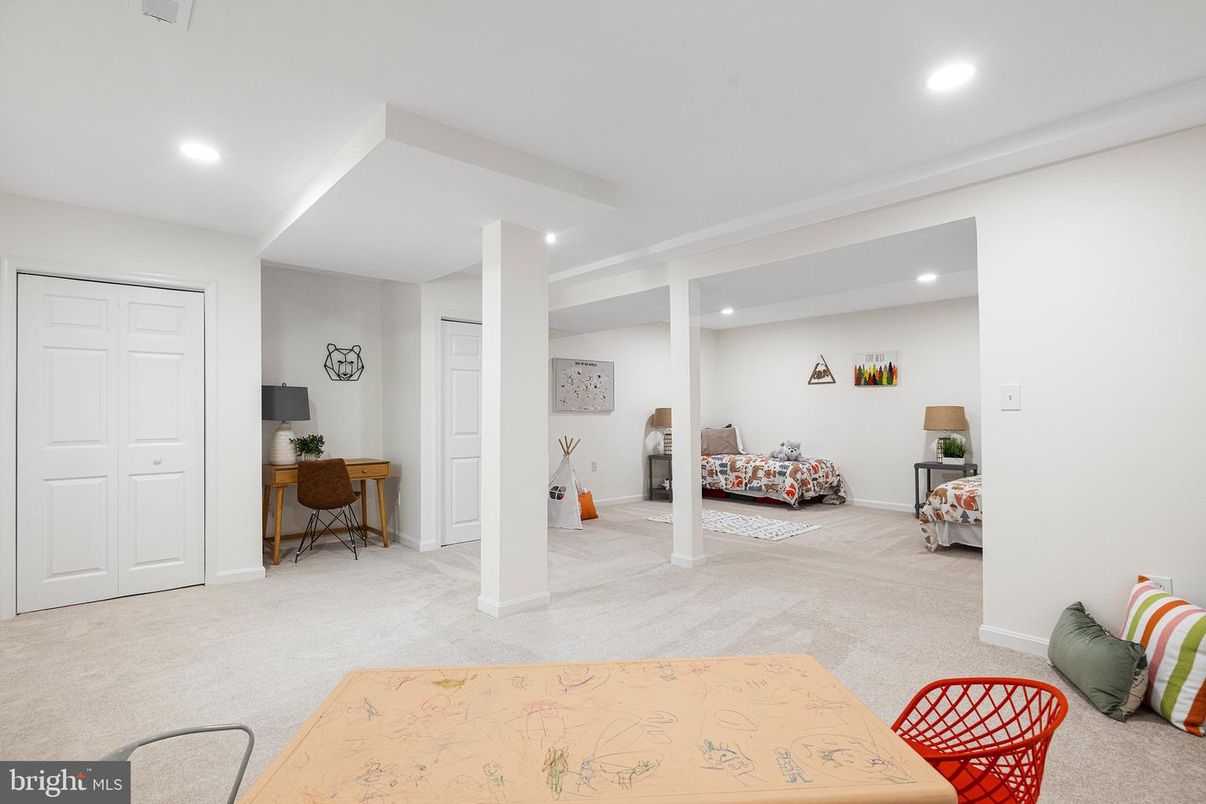 Home Office, Interior, Recessed Lighting