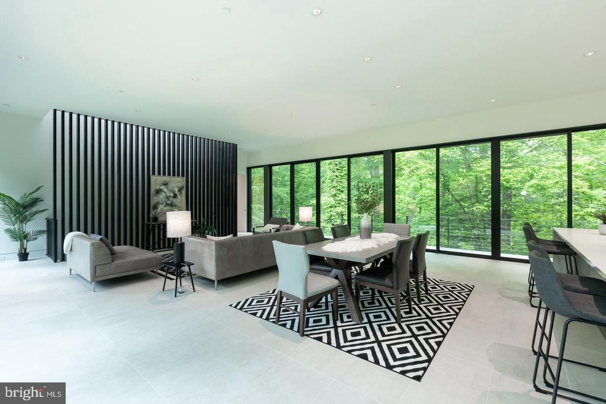 Dining room, Interior, Living room, Recessed Lighting