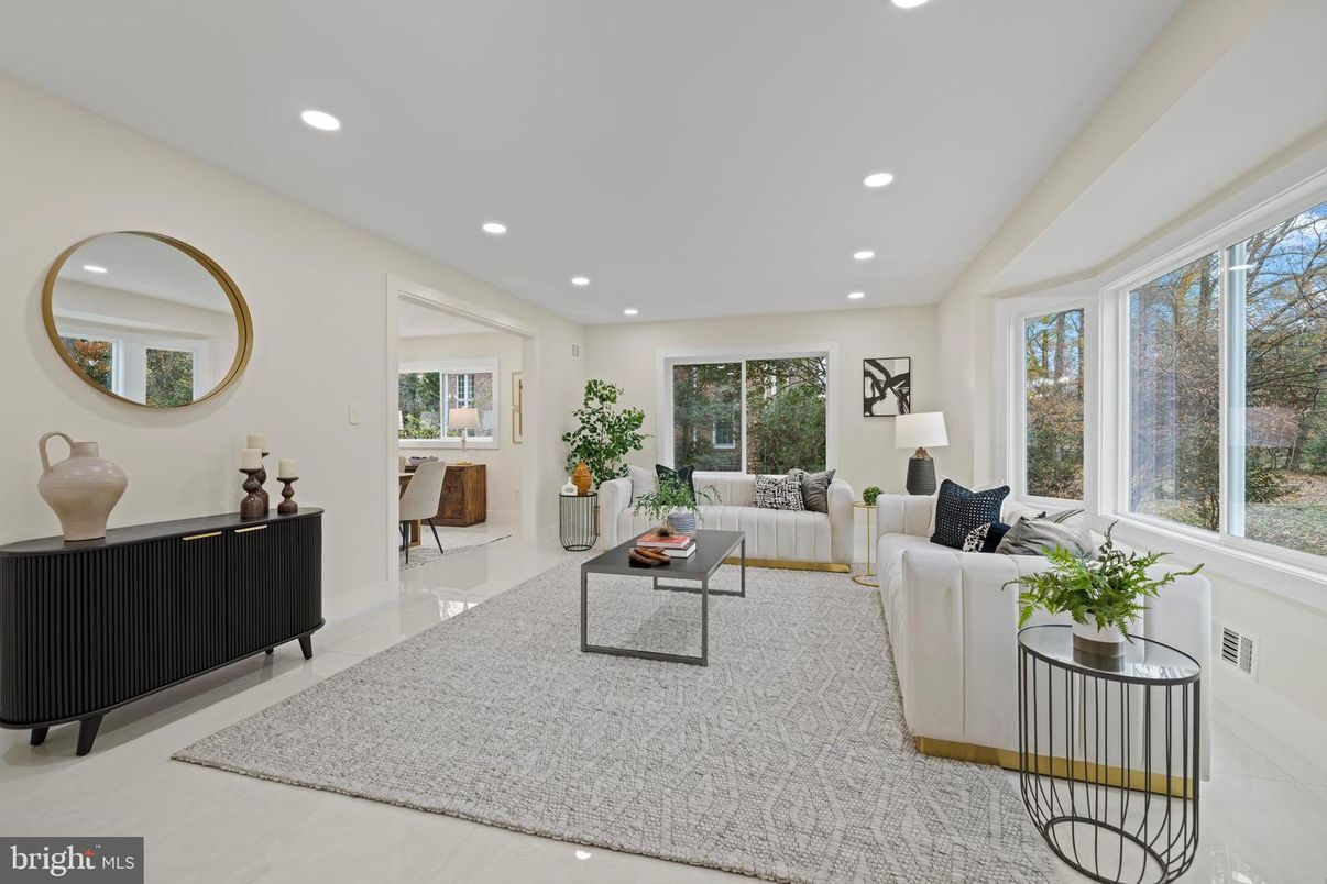 Interior, Living room, Recessed Lighting