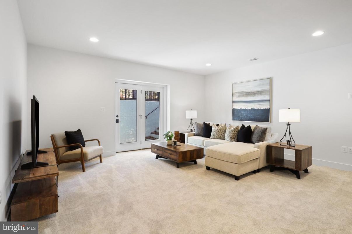 Interior, Living room, Recessed Lighting