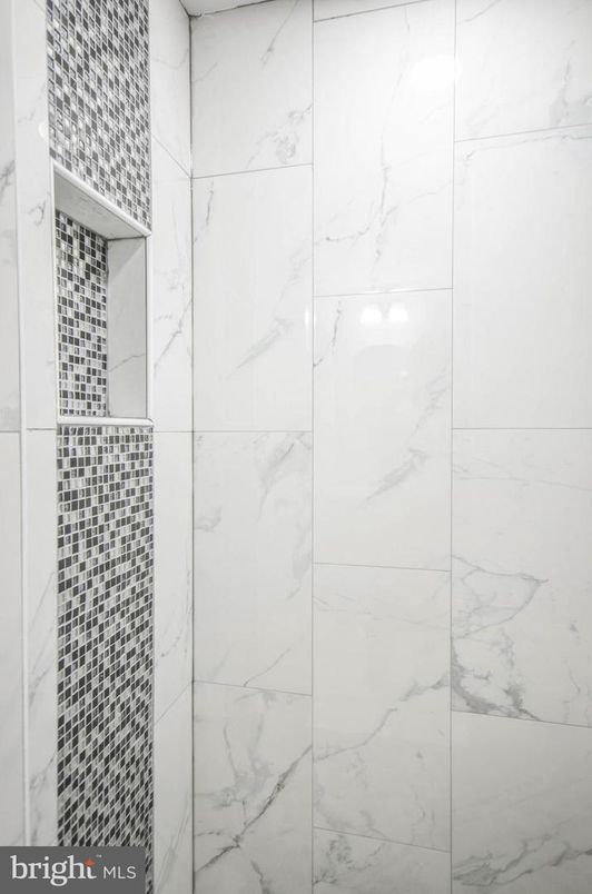 Bathroom, Glass Shower, Interior, Marble Walls