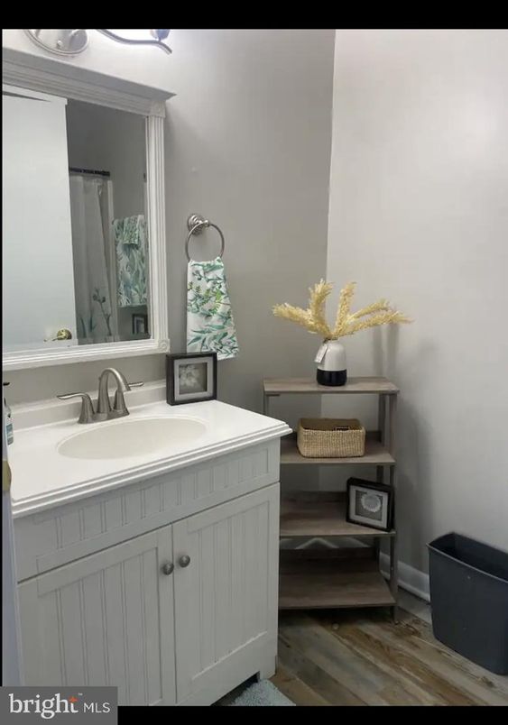 Bathroom, Interior, Wood Texture Flooring