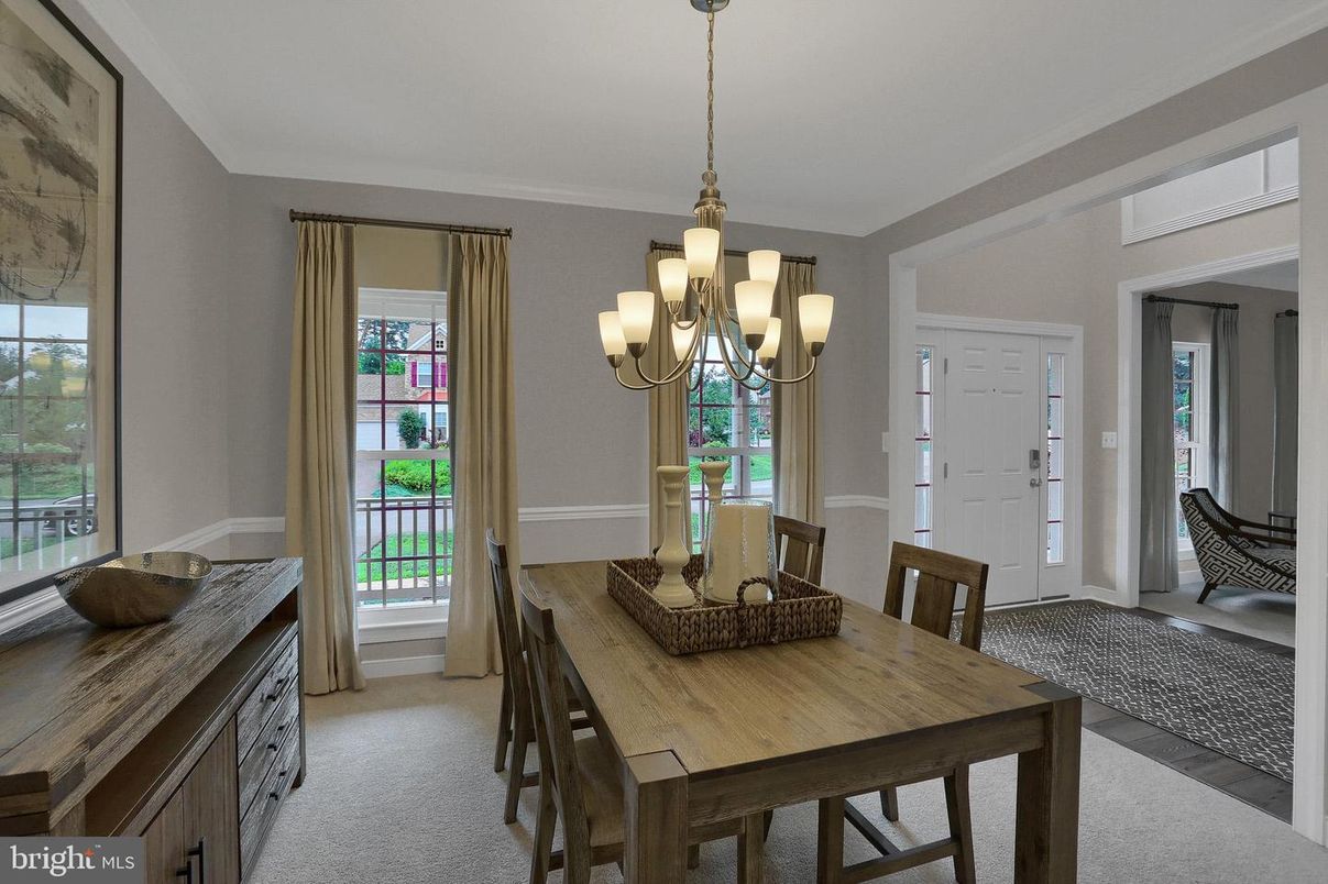 Chandelier, Dining room, Interior