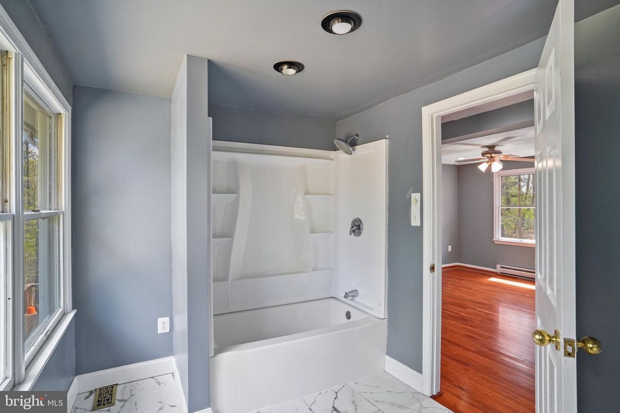 Bathroom, Interior, Marble, Wood Texture Flooring