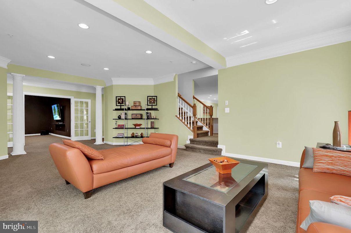 Interior, Living room, Recessed Lighting