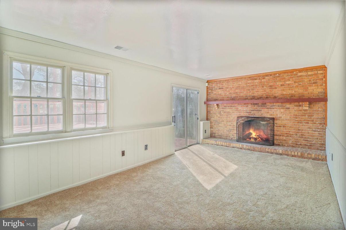 Empty room, Fireplace, Interior, Stone Walls