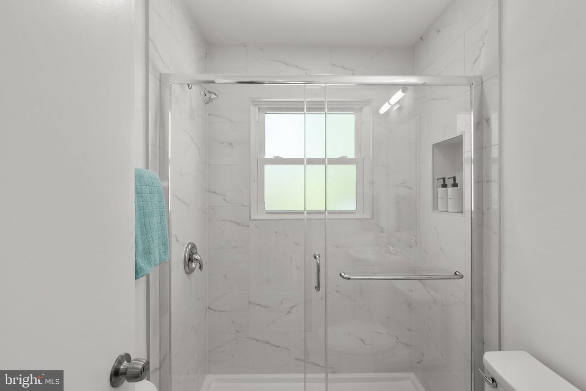 Bathroom, Glass Shower, Interior, Marble Walls