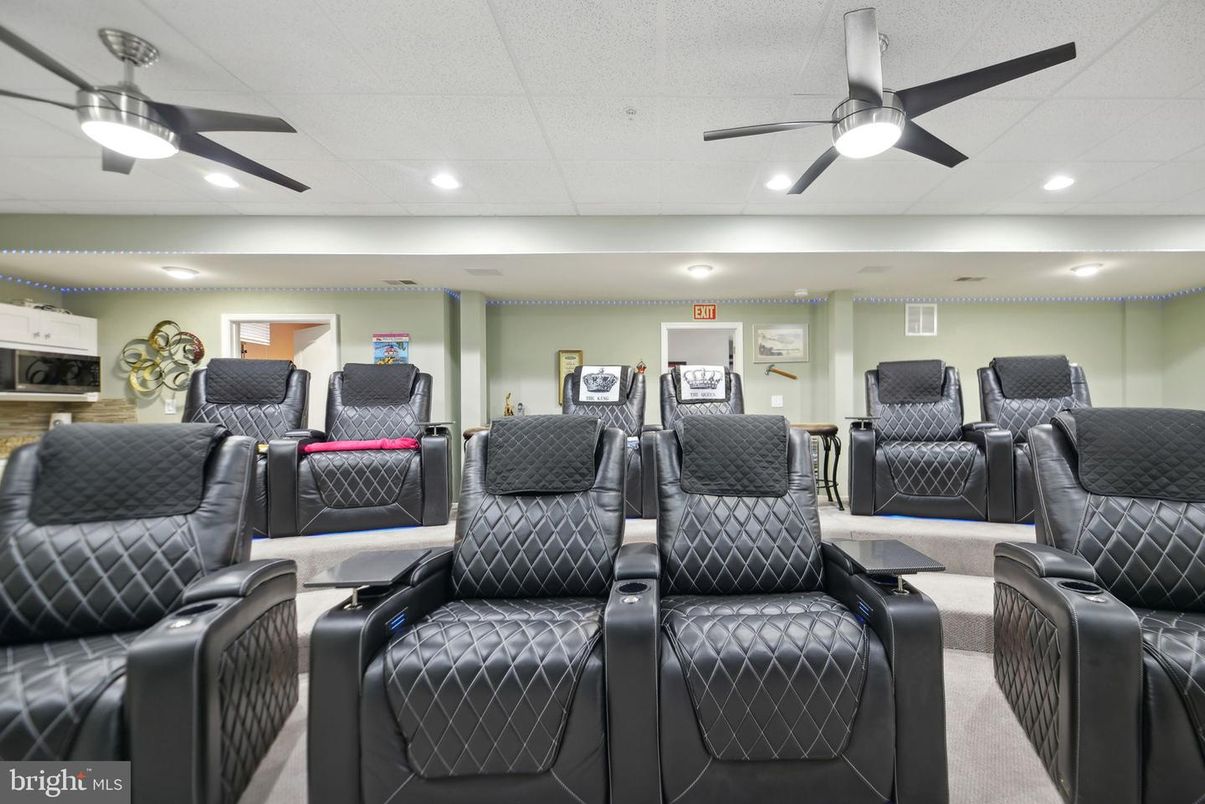 Home Theatre Room, Interior, Recessed Lighting, Theatre Room