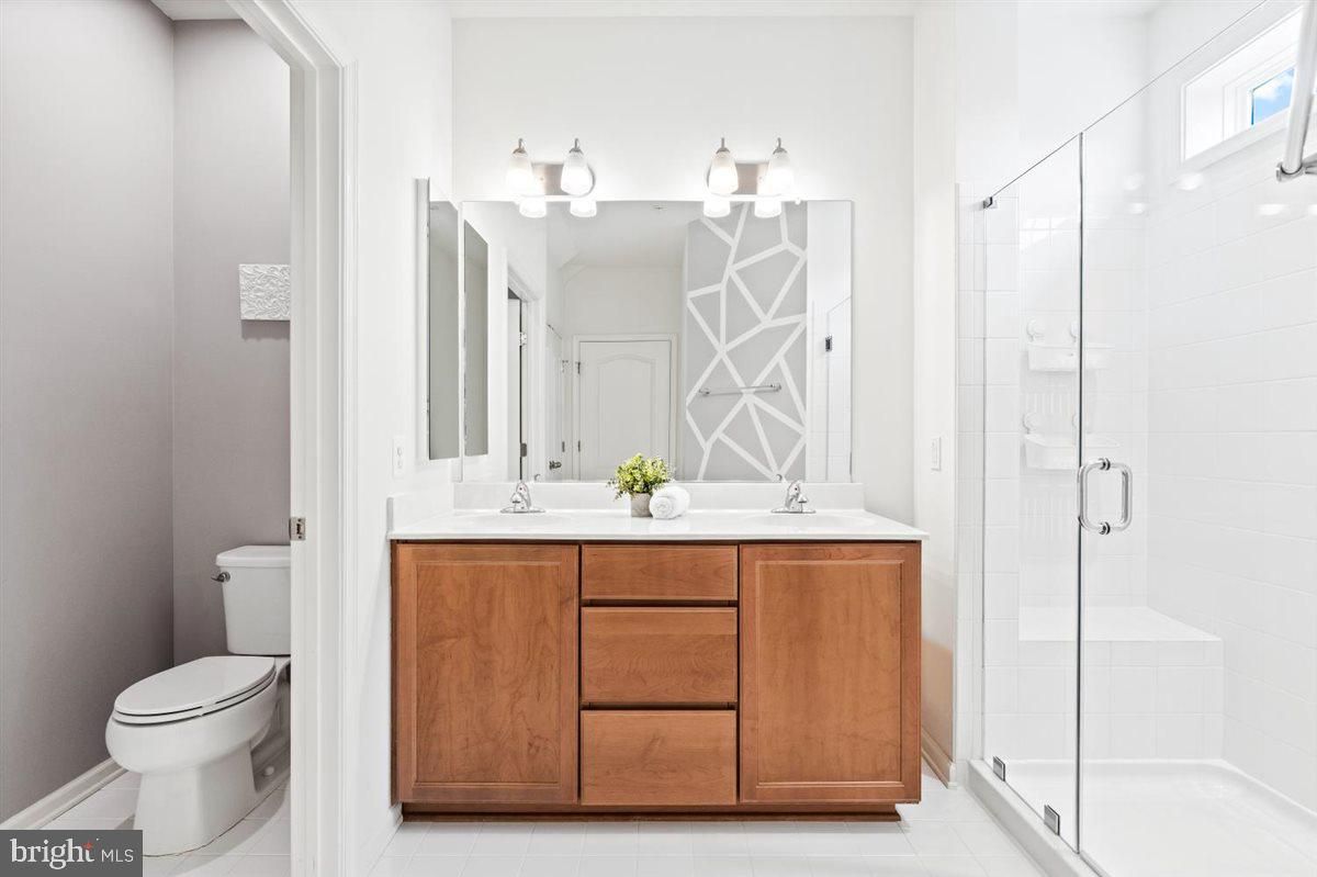 Bathroom, Dual Sink Vanities, Glass Shower, Interior