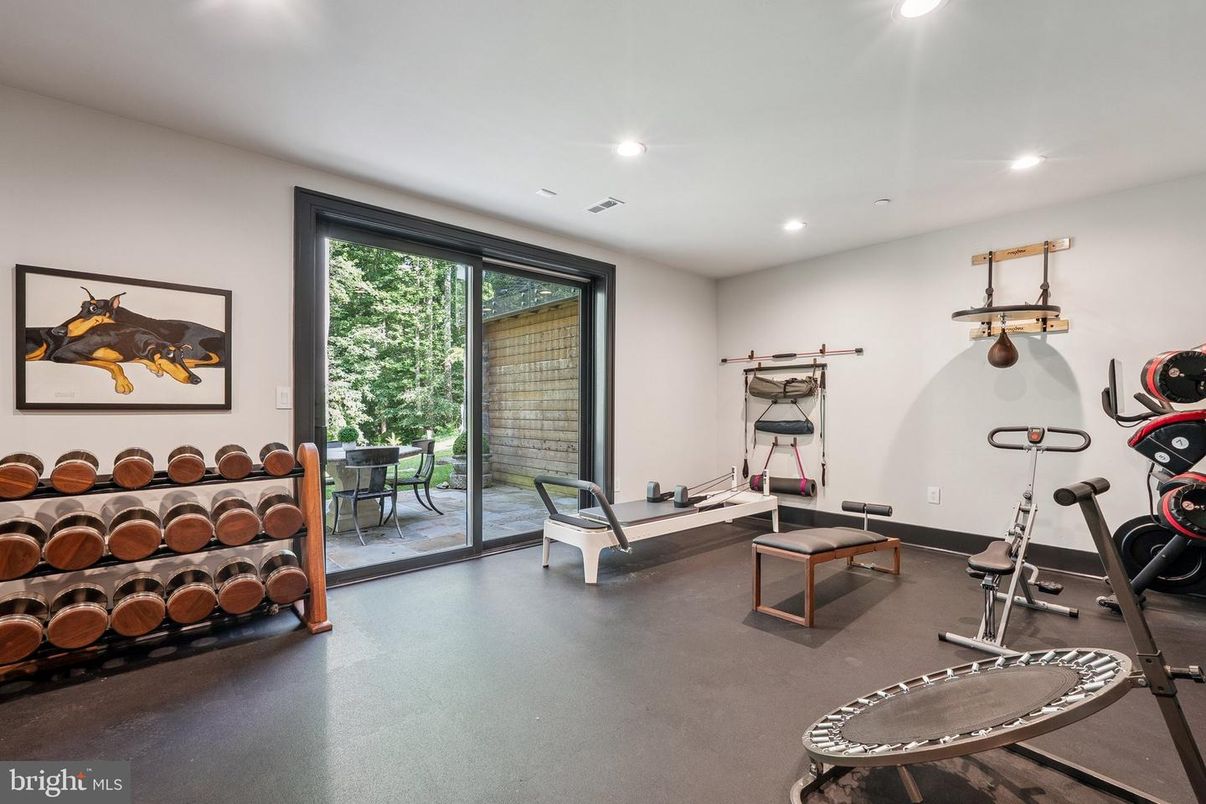 Fitness Equipment, Interior, Recessed Lighting