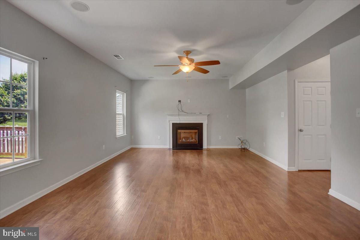 Empty room, Fireplace, Interior, Wood Texture Flooring