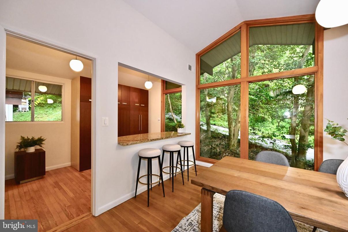 Dining room, Interior, Wood Texture Flooring