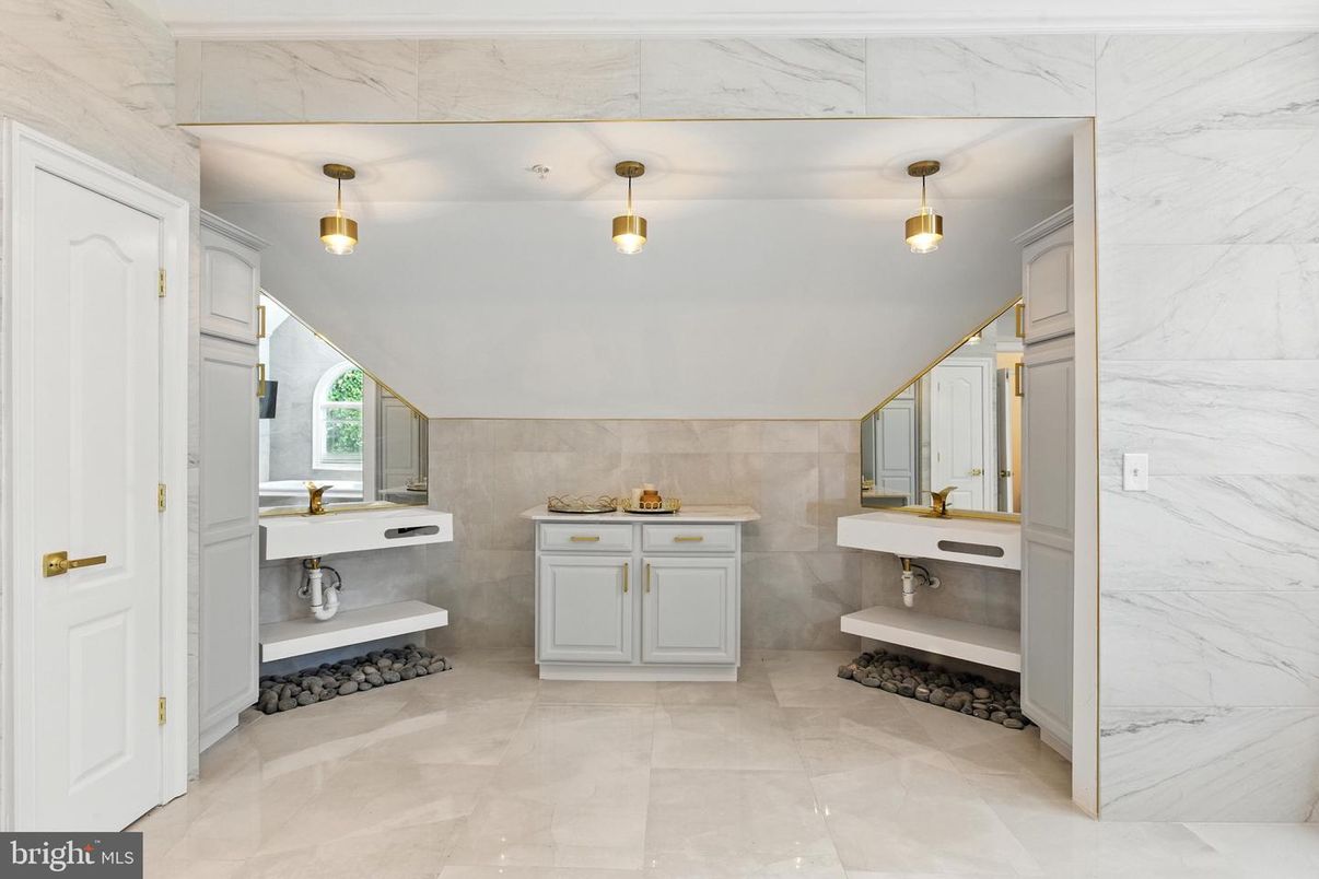 Bathroom, Interior, Marble Walls