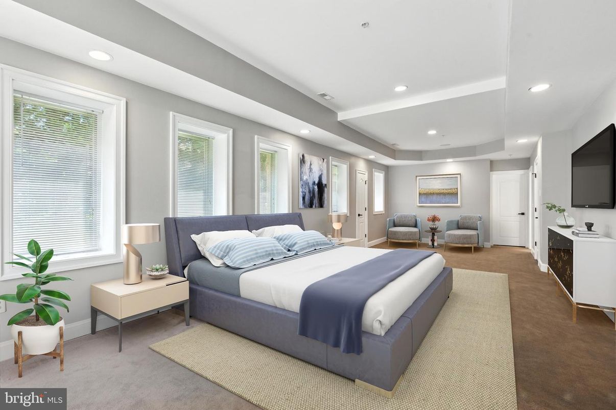 Bedroom, Interior, Recessed Lighting