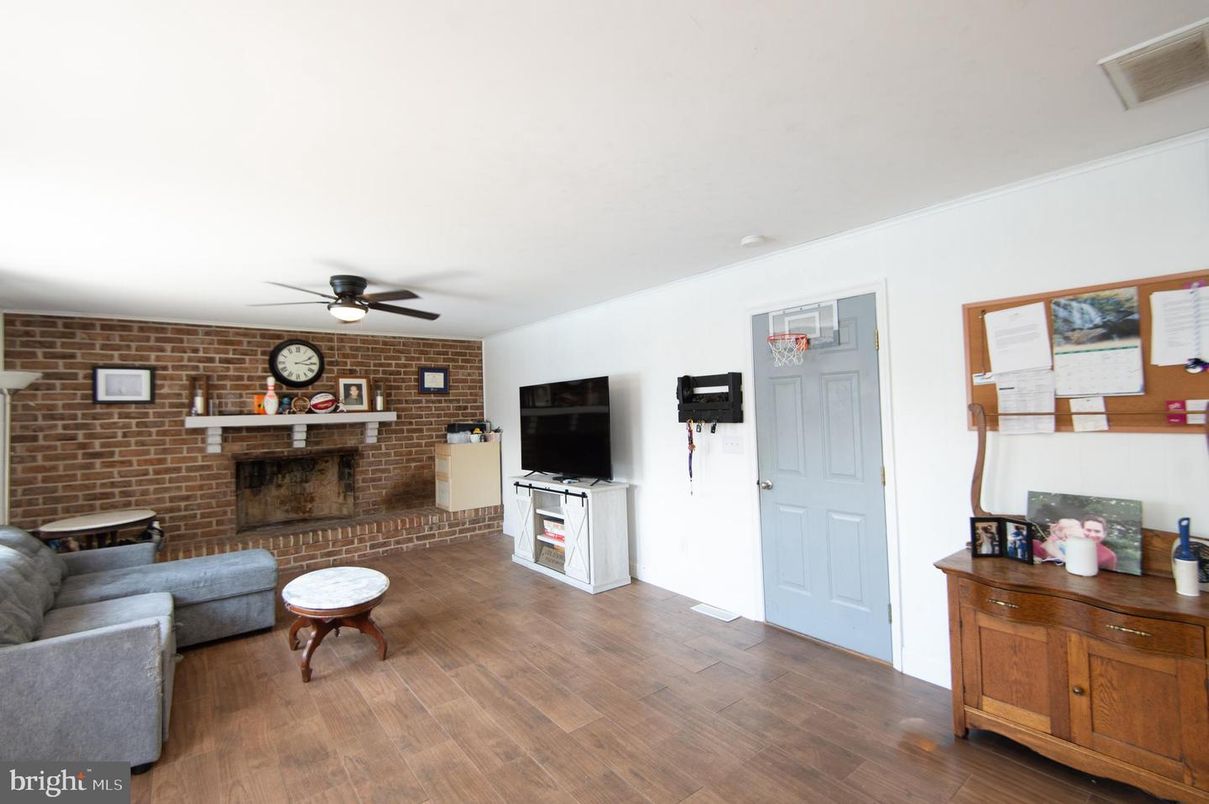 Fireplace, Interior, Stone Walls, Wood Texture Flooring