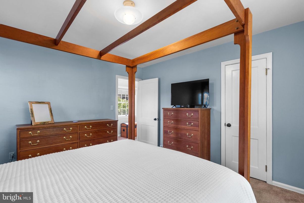 Bedroom, Interior, Wooden Beams
