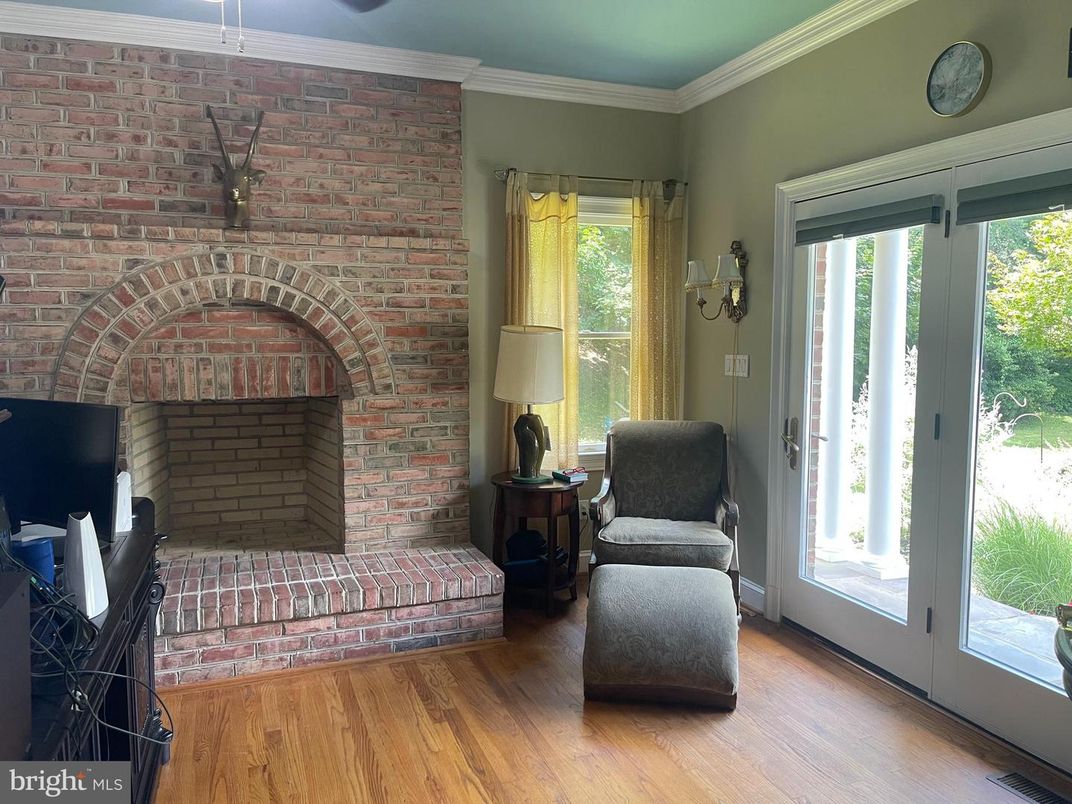 Fireplace, Interior, Stone Walls, Wood Texture Flooring