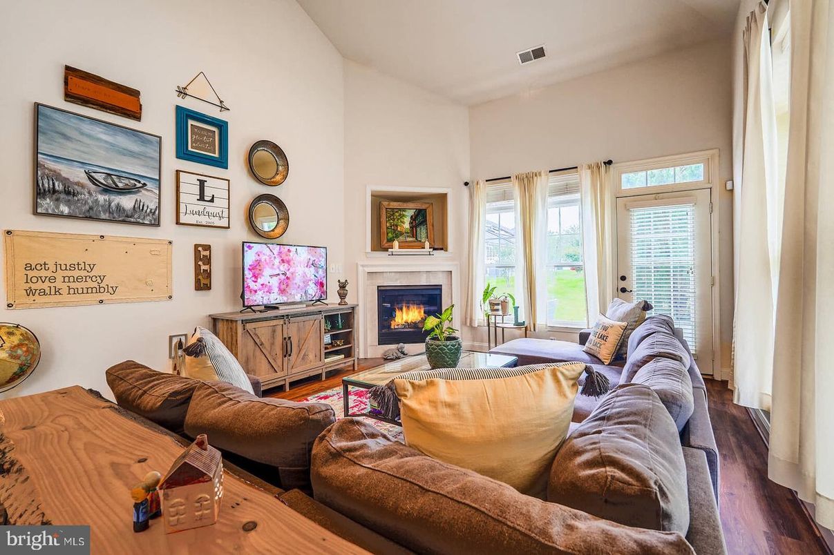 Fireplace, Interior, Living room, Wood Texture Flooring
