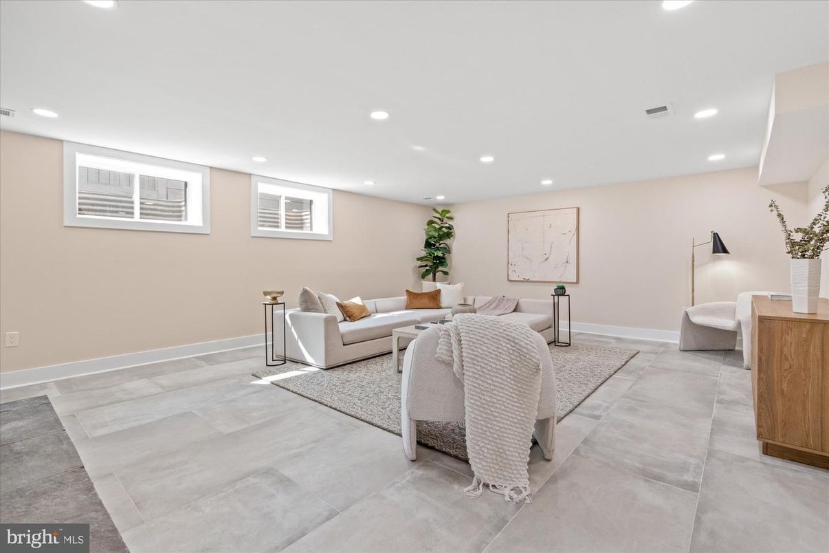 Interior, Living room, Recessed Lighting