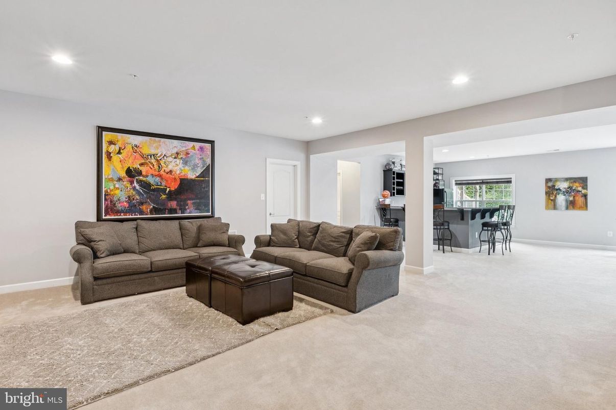 Interior, Living room, Recessed Lighting